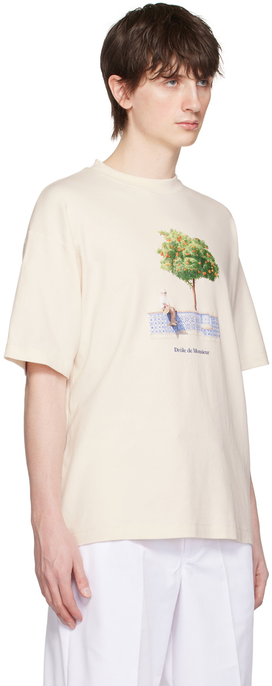 Tシャツ・カットソー DROLE DE MONSIEUR Men T Shirts PERMTS202CO002096 OPW WHITE G-TS246-CO002-OW_grande.webp?v