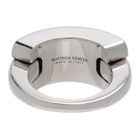 Bottega Veneta Silver Antique Ring