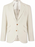 Brunello Cucinelli - Herringbone Twill Blazer - Neutrals