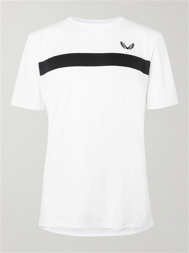 Photo: CASTORE - Carnaby Logo-Print Stretch-Jersey T-Shirt - White