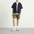 Universal Works Men's Linen Cotton Camp Shirt in Navy