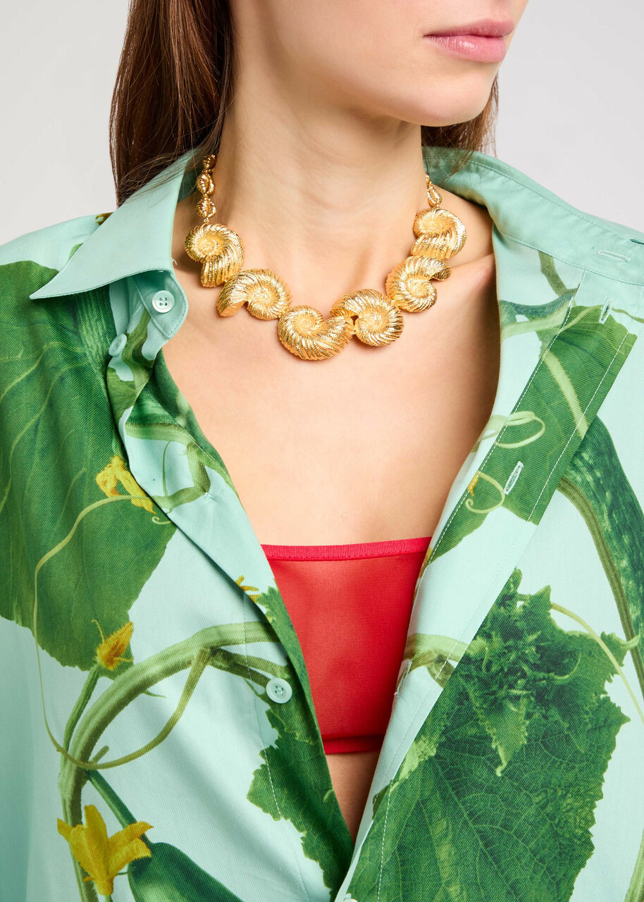 Joanna Laura Constantine Seashell 18kt Gold-plated Necklace - One Size