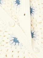 NN07 - Nolan 6579 Crochet-Knit Cotton-Blend Shirt - Neutrals