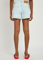 Stella Mccartney Panelled Stretch-denim Shorts White
