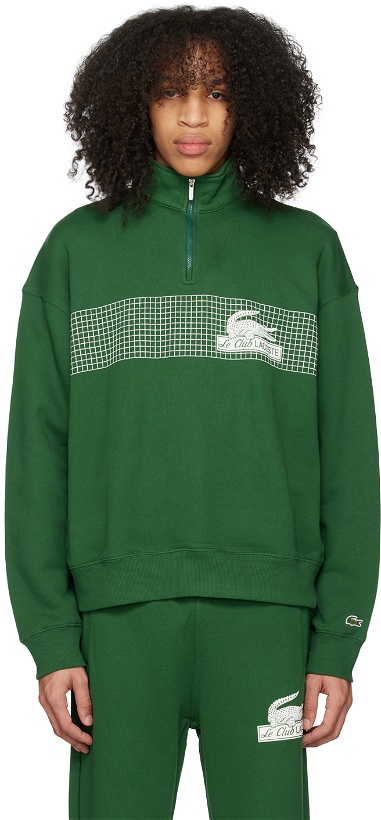 Photo: Lacoste Green Printed Sweatshirt