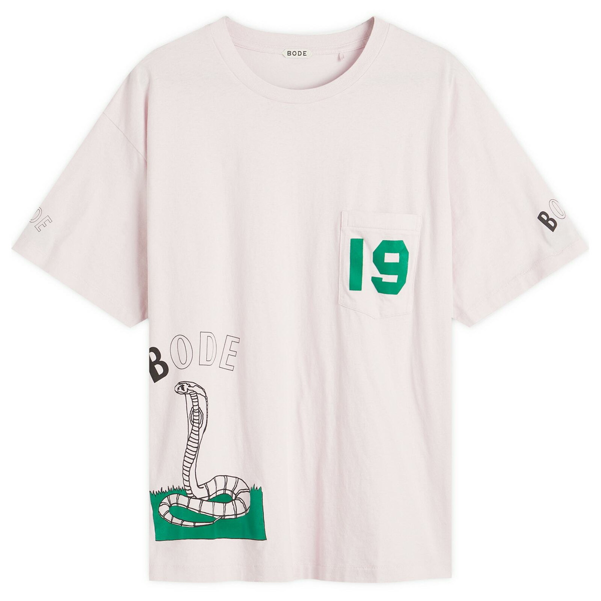 【Bode】 Twin Parakeet embroideredコットンTシャツ Bode Twin Parakeet Embroidered Cotton T-shirt In Red | ModeSens