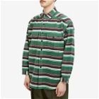 Monitaly Men's Giorgio Work Shirt in Flannel Green