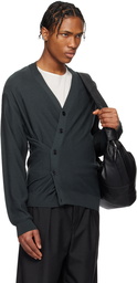 LEMAIRE Gray Relaxed Twisted Cardigan