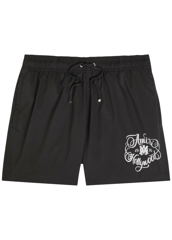 Photo: Amiri Hollywood Printed Swim Shorts Black