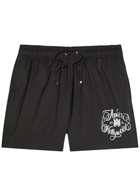 Amiri Hollywood Printed Swim Shorts Black