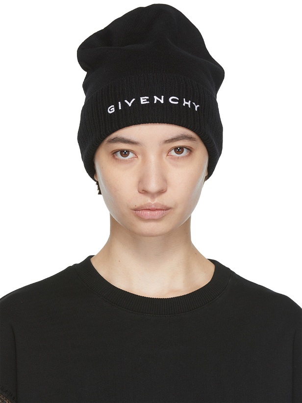 Photo: Givenchy Black Logo Beanie