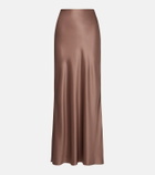 The Sei Silk satin maxi skirt