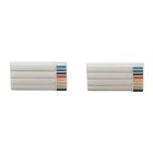 Paul Smith Silver and Multicolor Stripe Cufflinks