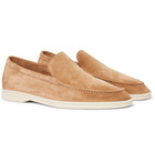 Loro Piana - Summer Walk Suede Loafers - Sand