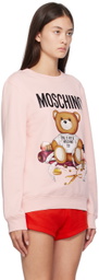Moschino Pink Teddy Bear Sweatshirt