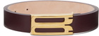 Victoria Beckham Burgundy Regular Dorian Belt