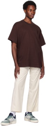 adidas Originals Brown Embroidered T-Shirt