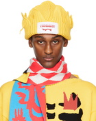 Charles Jeffrey LOVERBOY Yellow Chunky Crown Beanie