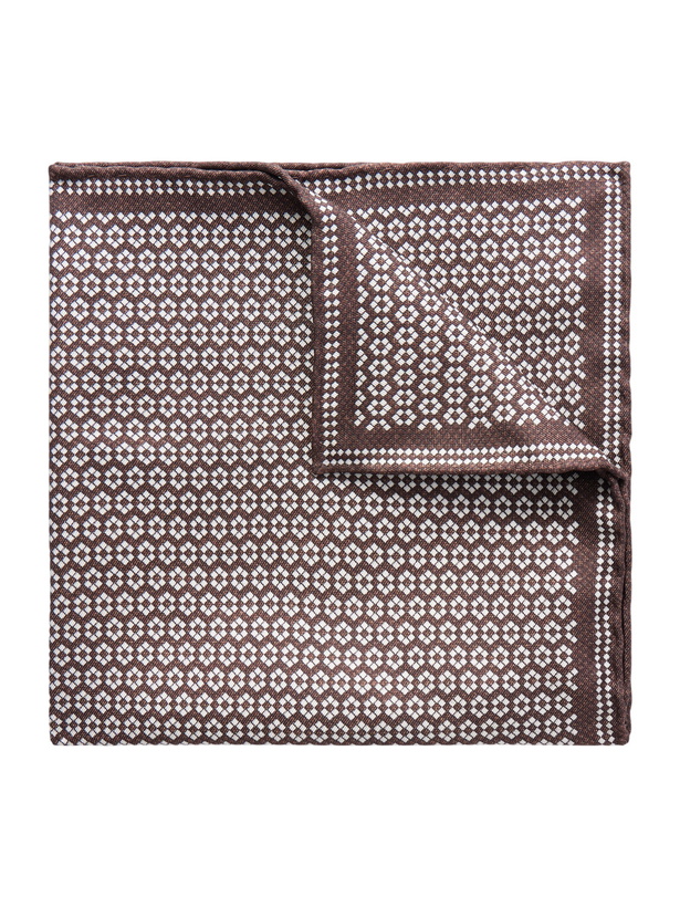 Photo: Brunello Cucinelli - Printed Silk Pocket Square