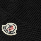 Moncler Men's Logo Beanie in Navy