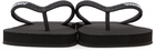 Dsquared2 Black Logo Flip Flops