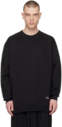 N.Hoolywood Black Embroidered Sweatshirt