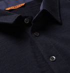 Barena - Wool-Blend Polo Shirt - Blue