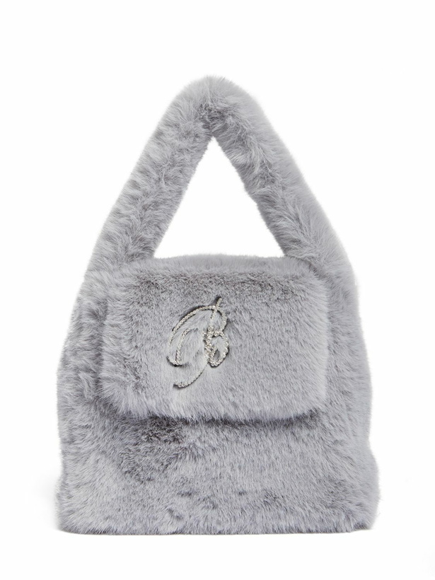 Photo: BLUMARINE - Faux Fur Top Handle Bag