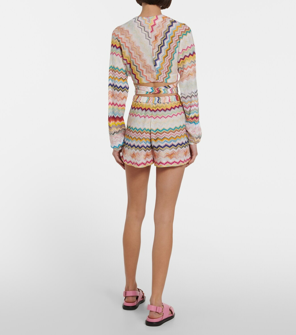 Missoni Mare V-neck wrap top