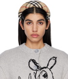 Burberry Beige Vintage Check Headband
