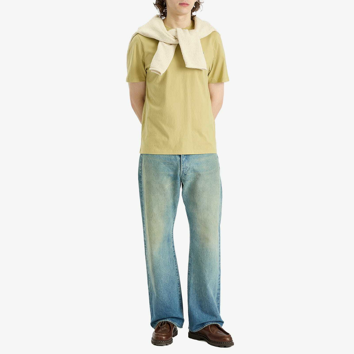 Maison Kitsuné Men's Fox Head Patch Regular T-Shirt in Canvas