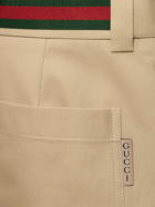 GUCCI Compact Cotton Twill Shorts