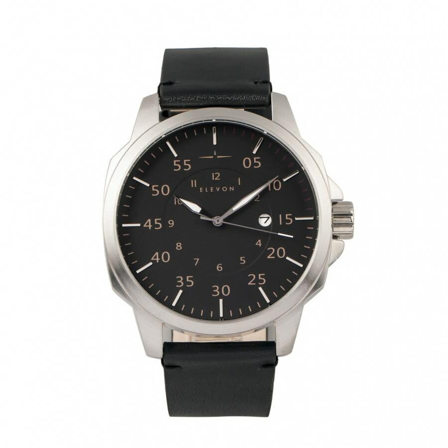 Elevon Hughes Black Dial Mens Watch ELE101-2