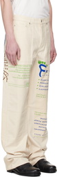 Marine Serre Beige Regenerated Tote Bags Workwear Trousers