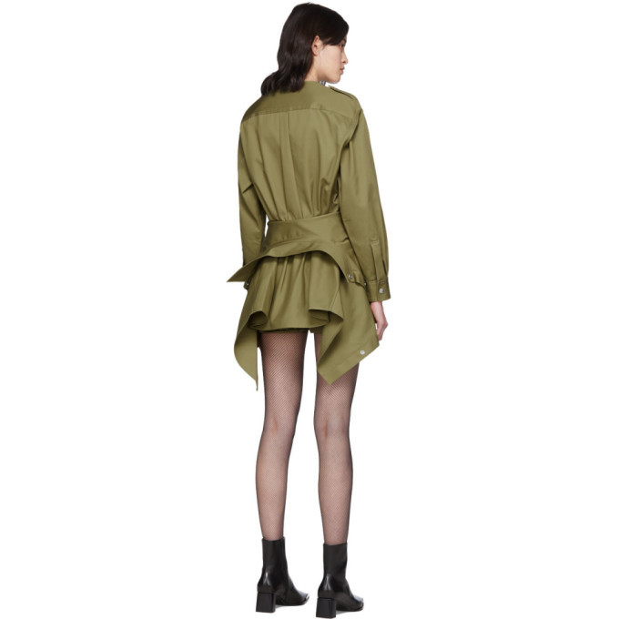 関税送料込☆【Alexander Wang】cotton twill jumpsuit Alexander Wang Khaki Tied Waist Trench Jumpsuit Alexander Wang