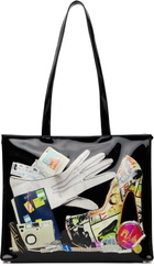 VAQUERA Black Trompe L'Oeil Tote