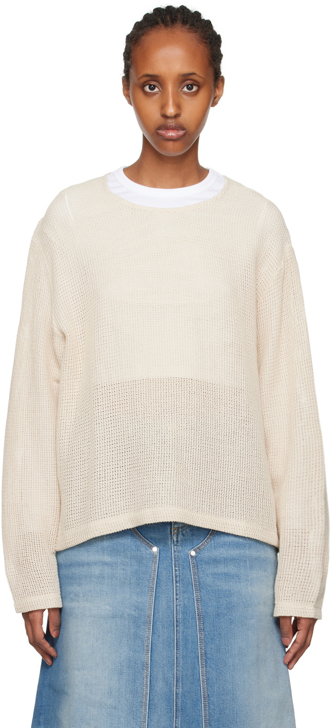 Our Legacy Beige Double Lock Sweater Our Legacy