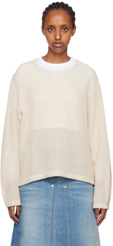 Photo: Our Legacy Beige Double Lock Sweater