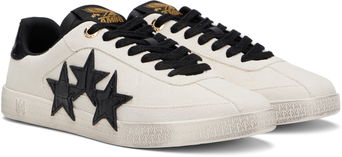 AMIRI Off-White Croc Debossed Pacific Sneakers
