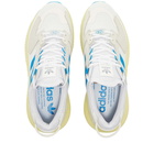 Adidas Men's ZX 5K Boost Sneakers in White/Blue Rush