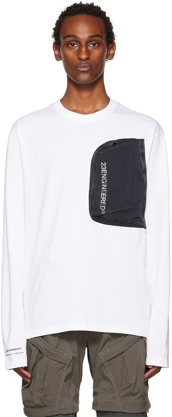 Photo: Nike Jordan White 23 Engineered Long Sleeve T-Shirt