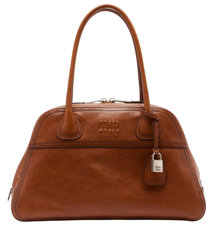 Photo: Miu Miu Vivant Medium leather bowling bag