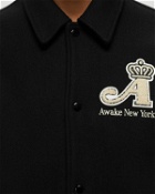 Awake Crown Varsity Jacket Black - Mens - Bomber Jackets/College Jackets