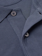 TOM FORD - Cotton-Piqué Polo Shirt - Blue