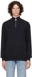 Han Kjobenhavn Black Quarter-Zip Sweater