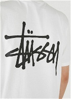 Stüssy Logo Print T-Shirt male White