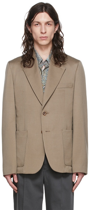 Photo: Lemaire Taupe Wool Blazer