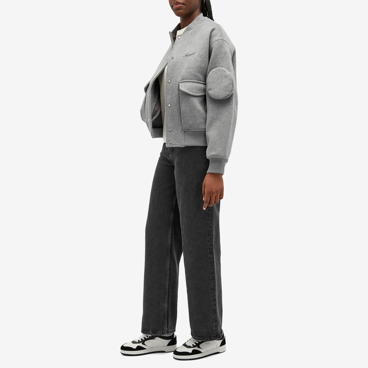 Axel Arigato Women's Orson Bomber Jacket in Grey Melange
