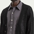 Our Legacy Men's Linen Academy Cardigan in Black