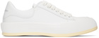 Alexander McQueen White Deck Lace-Up Plimsoll Sneakers